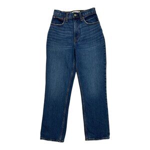 Abercrombie & Fitch Curve Love The 90s Straight Ultra High Rise Jeans 000 23 XS